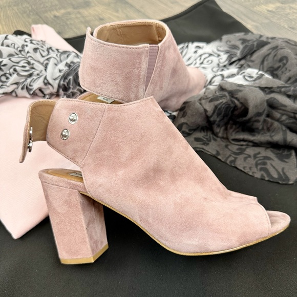 Steve Madden Womens NONSTP Heeled Sandal, Mauve Suede, 7M - Picture 12 of 13
